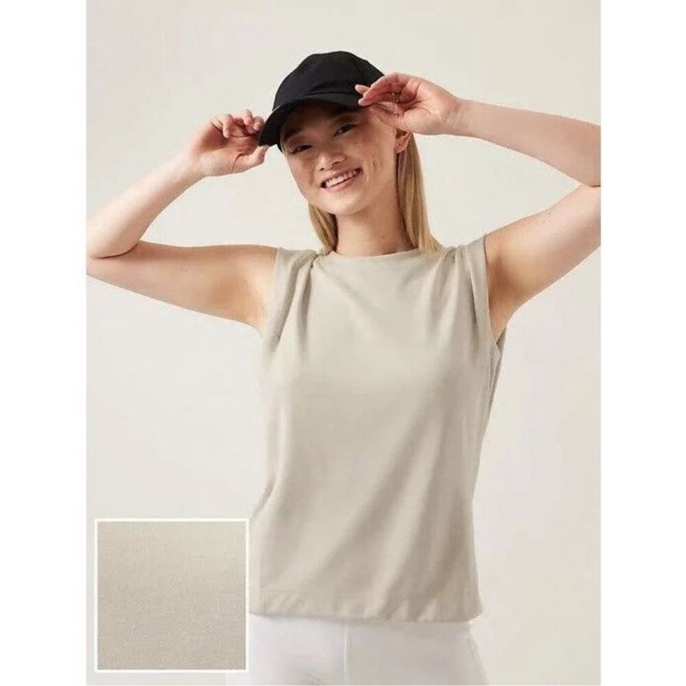 NWT Athleta Abalone Gray Seasoft Tank - Size S